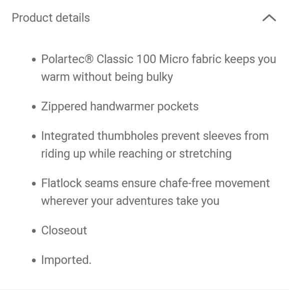 NEW Marmot Flashpoint Polartec Fleece Full Zip Jacket XS Arctic Navy Blue - Picture 4 of 5